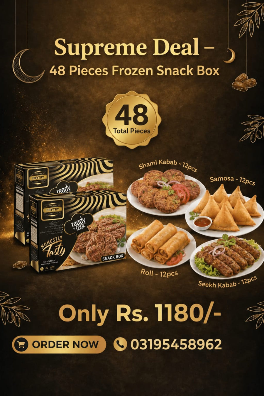 Supreme Deal 1180rs – 48 Pieces Frozen Snack Box